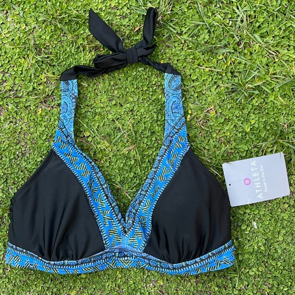 Athleta 34 B/C Bikini Top halter beach pool swim - Picture 1 of 5